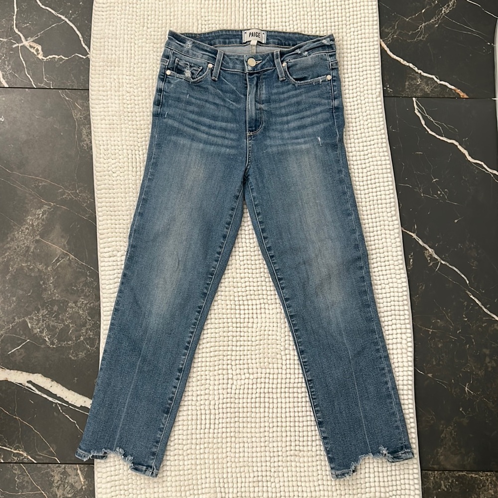 Paige Horton Straight Crop Jeans